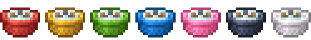 les différentes couleurs de marmites