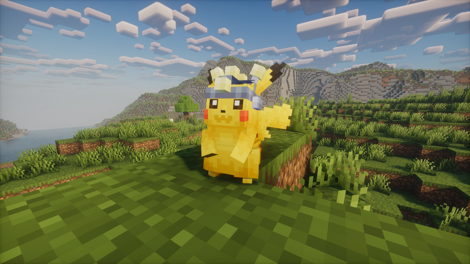 Pikachu portant un multi-xp