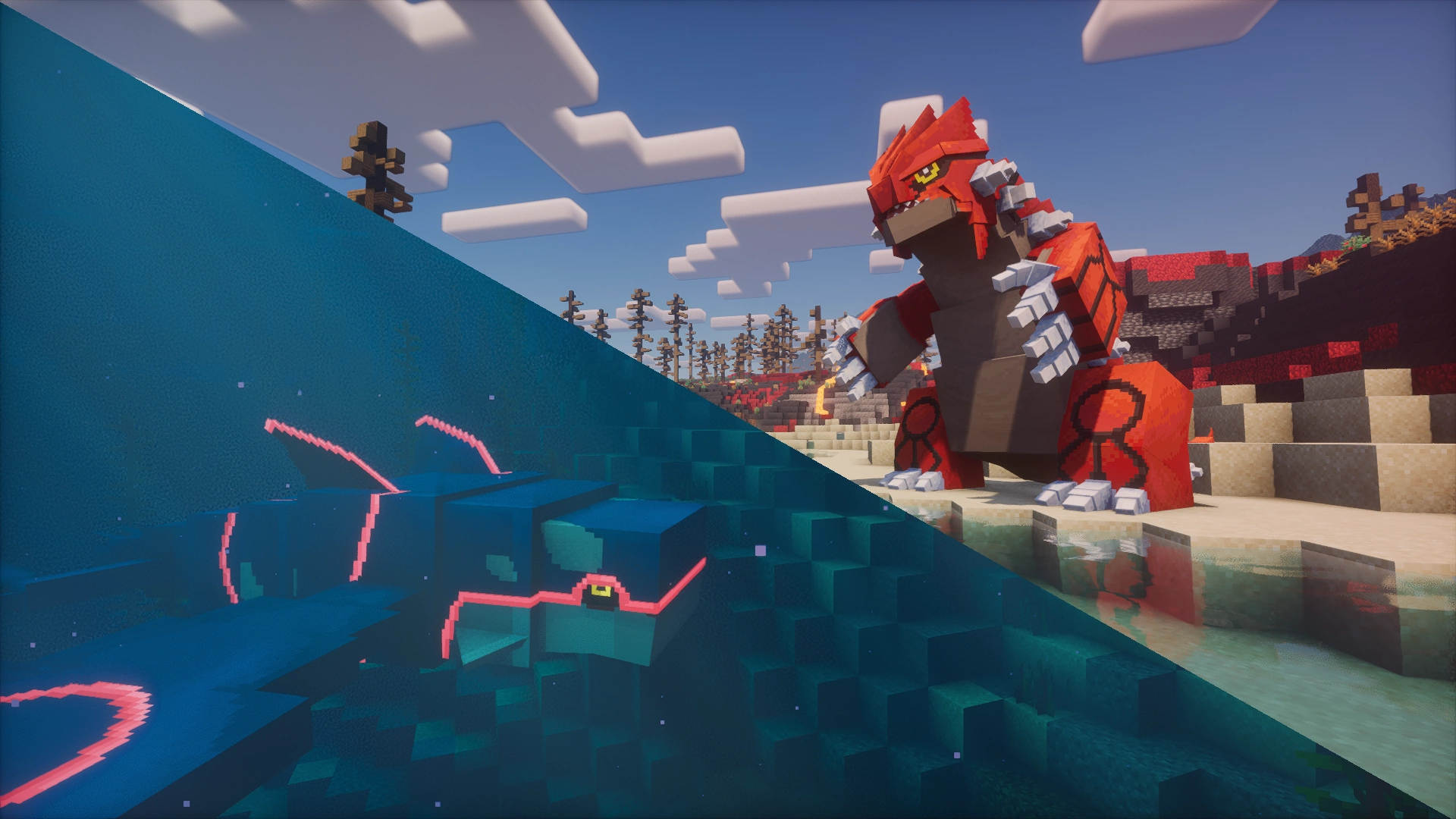 Modèle de Kyogre & Groudon