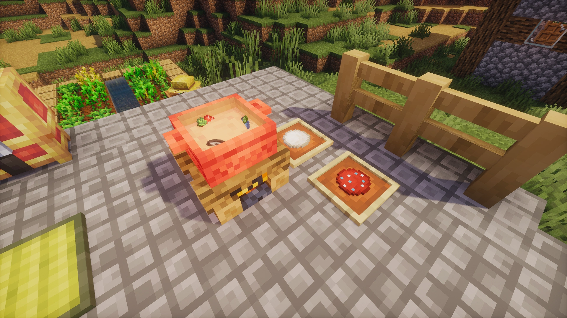 Marmite remplie avec les composants pour concocter des appâts de pêche