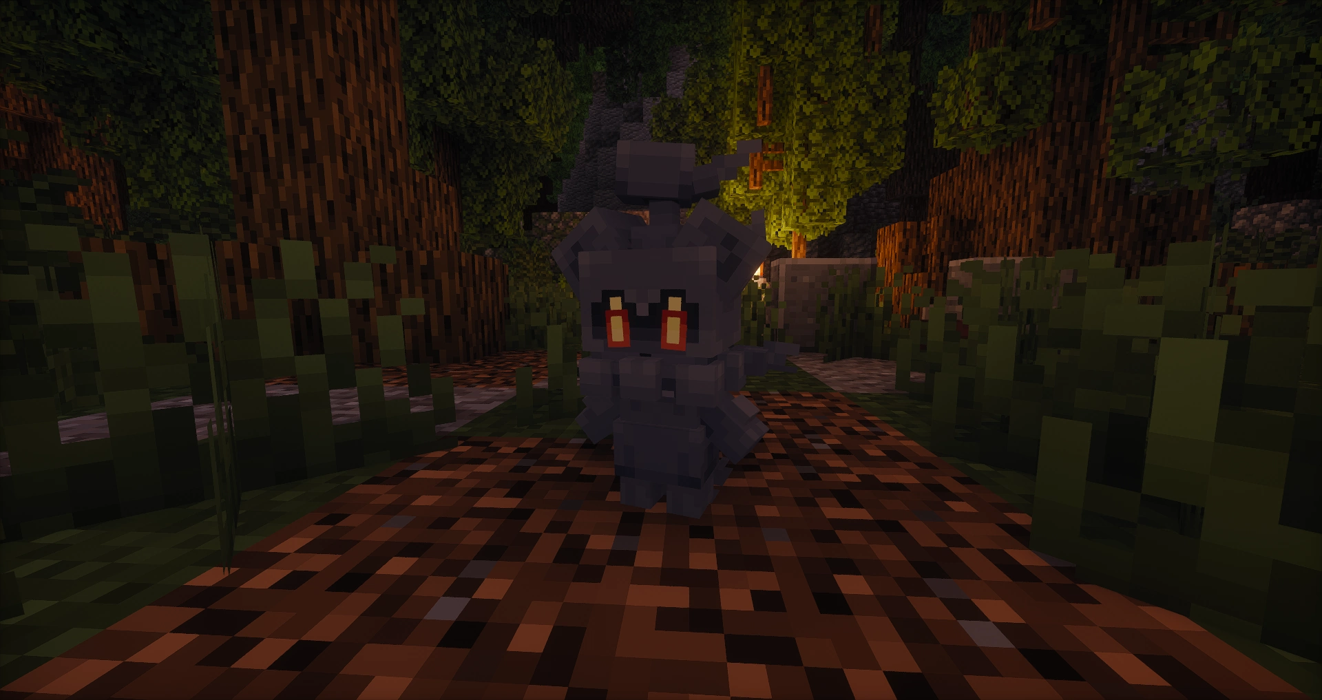 capture d'écran du Cobblemon mythique Marshadow