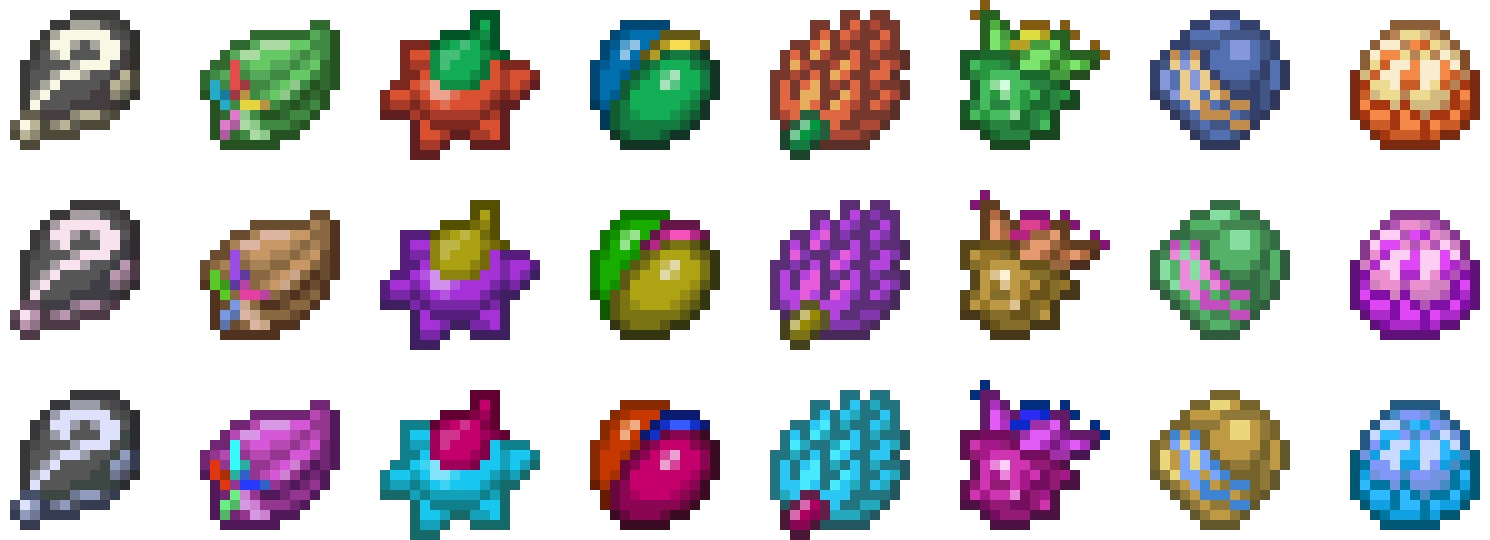 Assets des baies, super baies et Ultra baies cobblemon