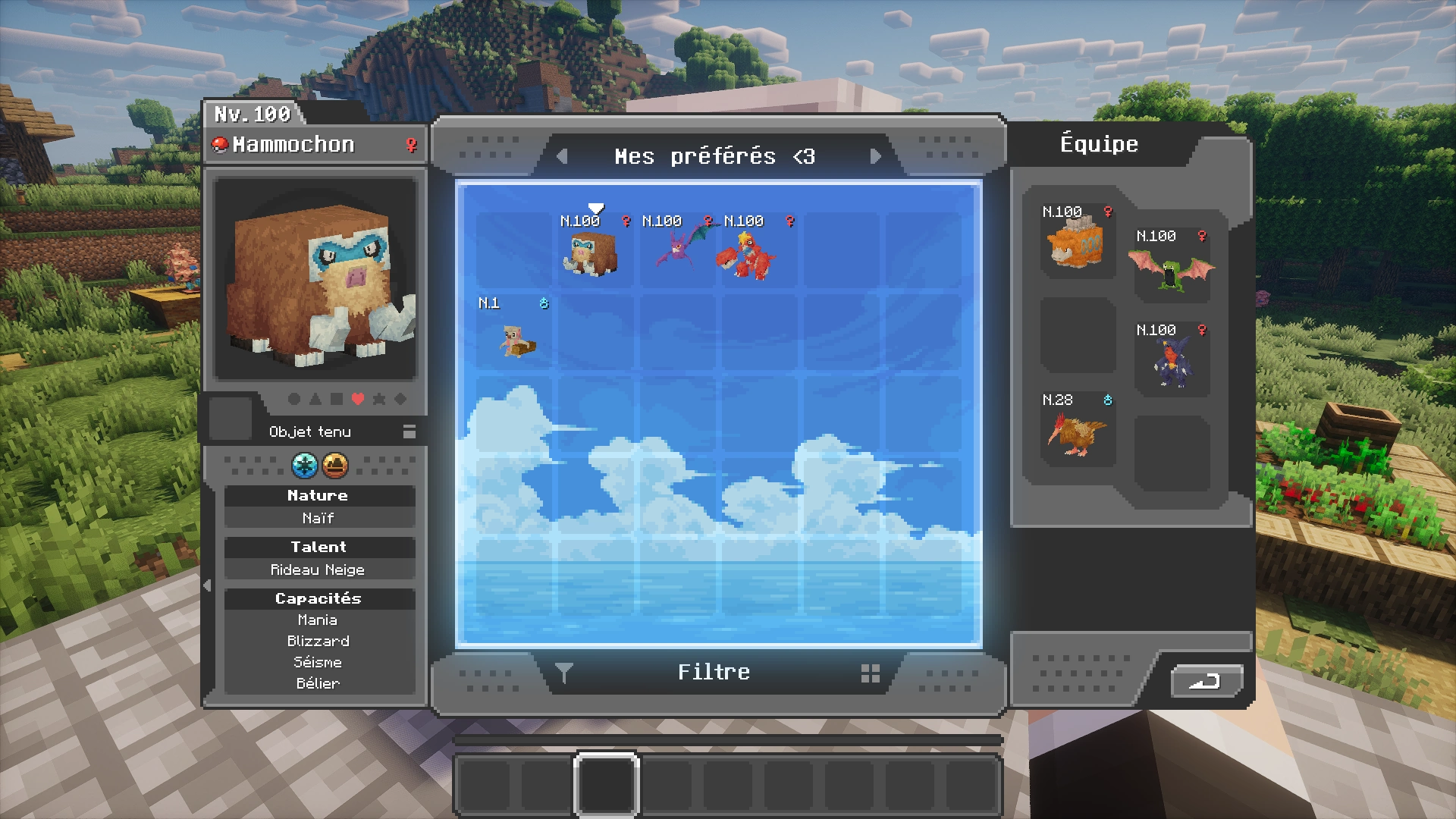 capture d'écran du PC Cobblemon